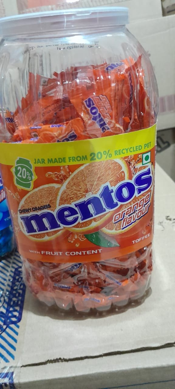 Mentos orange flavourful